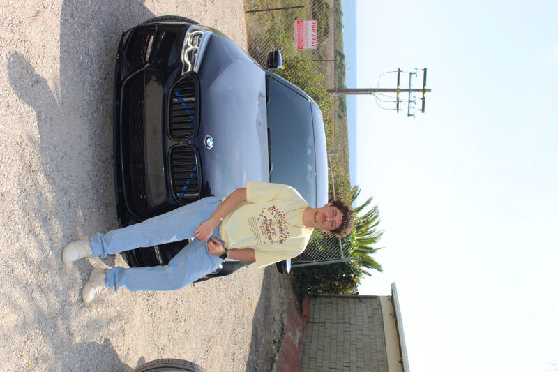 Estivan with his BMW 540i - the daily driver
